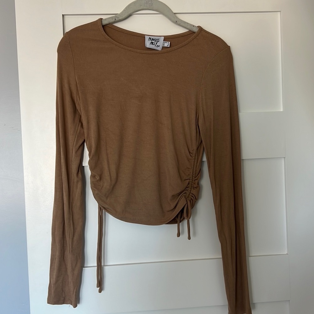 Tan plain long sleeve